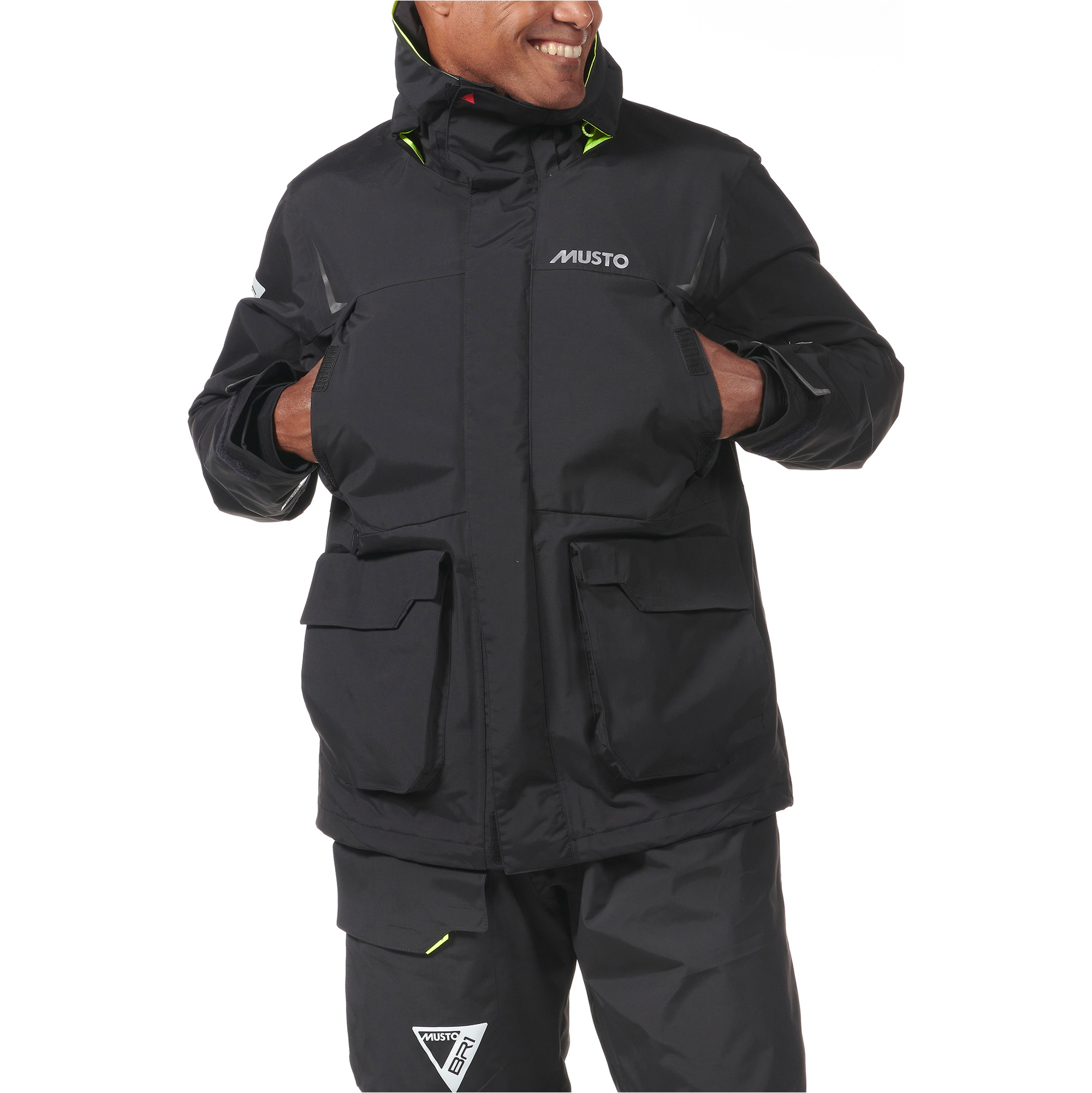 2026 Musto Heren Br1 Channel Zeiljack 82399 - Zwart